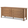 Roark Amber Oak Veneer 6 Drawer Dresser | ready to ship!
