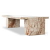 Romano Desert Taupe Marble Coffee Table | shipping 7/4/2025