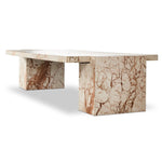 Romano Desert Taupe Marble Coffee Table | shipping 7/4/2025