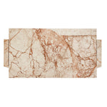 Romano Desert Taupe Marble Coffee Table | shipping 7/4/2025