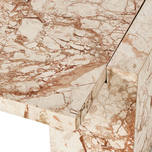 Romano Desert Taupe Marble Coffee Table | shipping 7/4/2025