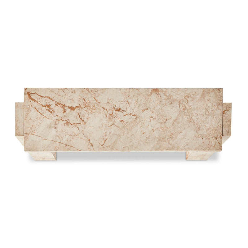 Romano Desert Taupe Marble Console Table | ready to ship!
