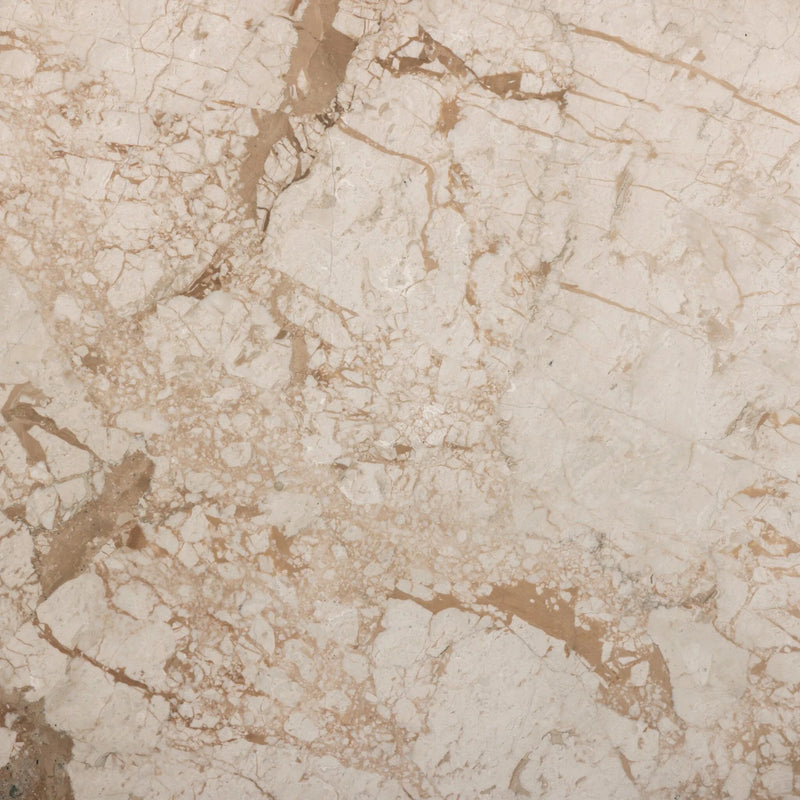 Romano Desert Taupe Marble End Table | ready to ship!