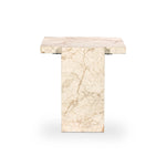 Romano Desert Taupe Marble End Table | ready to ship!