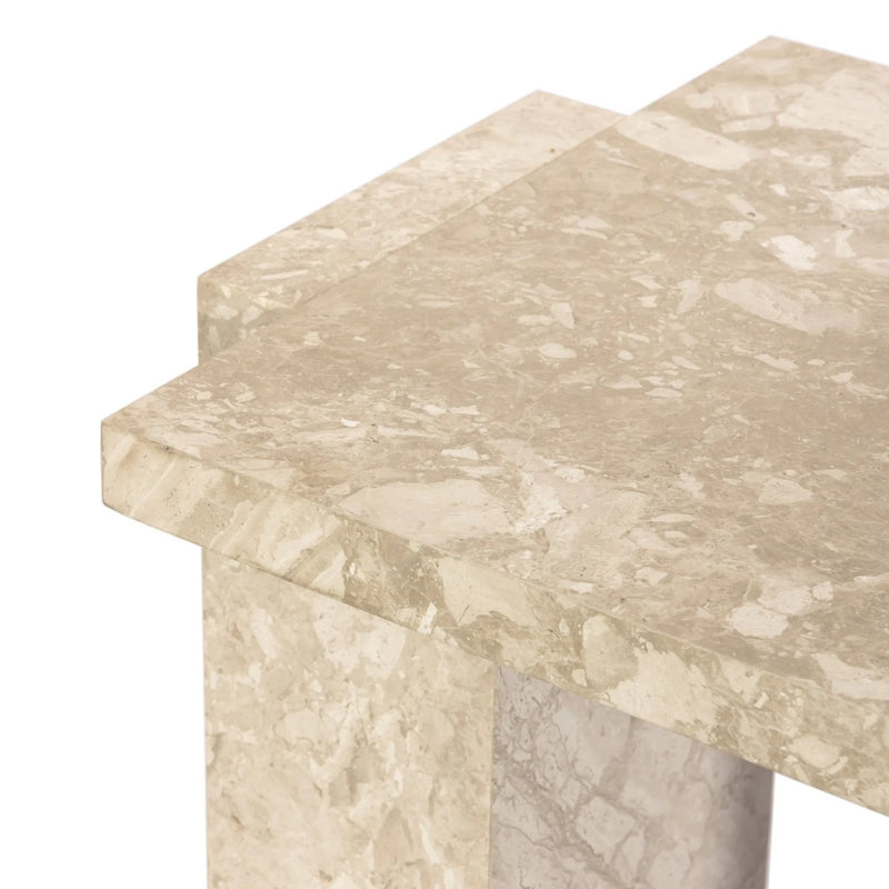 Romano Lunar Marble End Table | ready to ship!