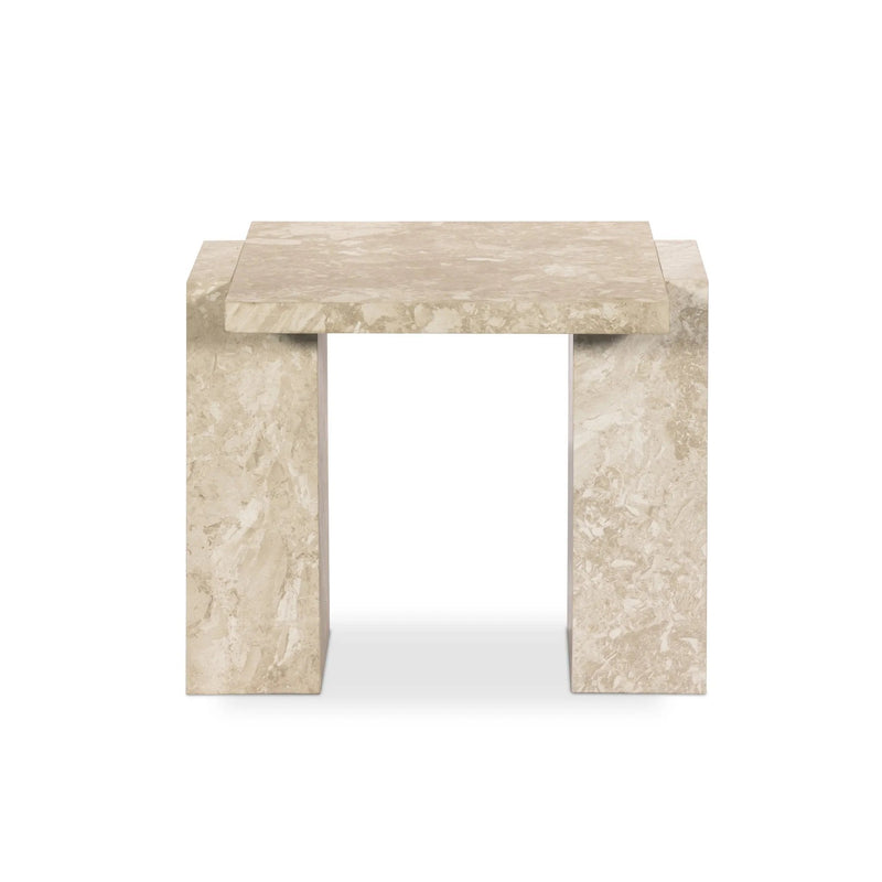 Romano Lunar Marble End Table | ready to ship!