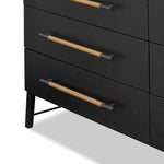 Rosedale Ebony Oak Veneer 8 Drawer Dresser | shipping 7/14/2025
