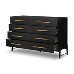 Rosedale Ebony Oak Veneer 8 Drawer Dresser | shipping 7/14/2025