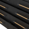 Rosedale Ebony Oak Veneer 8 Drawer Dresser | shipping 7/14/2025