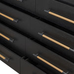 Rosedale Ebony Oak Veneer 8 Drawer Dresser | shipping 7/14/2025