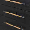Rosedale Ebony Oak Veneer 8 Drawer Dresser | shipping 7/14/2025