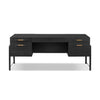Rosedale Ebony Oak Veneer Executive Desk | ready to ship!
