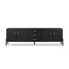 Rosedale Ebony Oak Veneer Media Console | shipping 7/17/2025