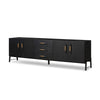 Rosedale Ebony Oak Veneer Media Console | shipping 7/17/2025