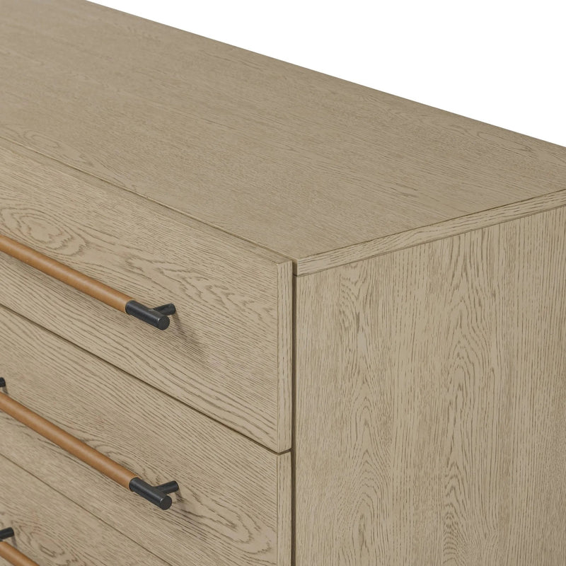 Rosedale Yucca Oak Veneer 8 Drawer Dresser | shipping 7/14/2025