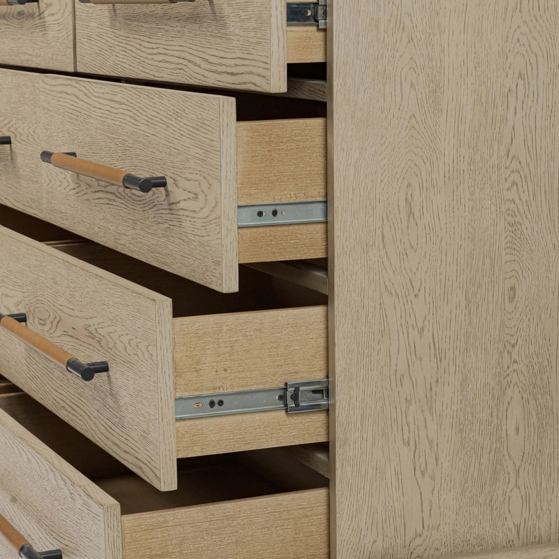 Rosedale Yucca Oak Veneer 8 Drawer Dresser | shipping 7/14/2025