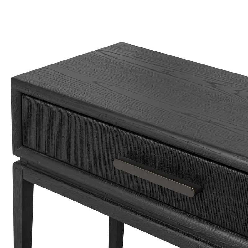 Rosenell Black Oak Veneer Console Table 60" | ready to ship!