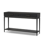 Rosenell Black Oak Veneer Console Table 60" | ready to ship!