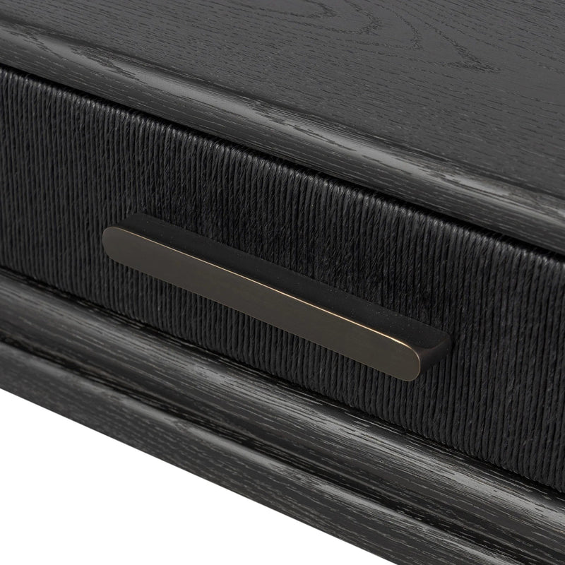 Rosenell Black Oak Veneer Console Table 60" | ready to ship!
