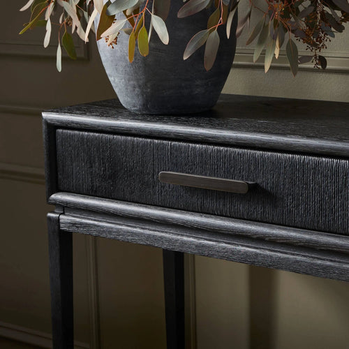 Rosenell Black Oak Veneer Console Table 60" | ready to ship!