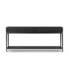Rosenell Black Oak Veneer Console Table 78" | ready to ship!