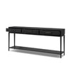 Rosenell Black Oak Veneer Console Table 78" | ready to ship!