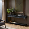 Rosenell Black Oak Veneer Console Table 78" | ready to ship!