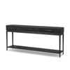 Rosenell Black Oak Veneer Console Table 78" | ready to ship!