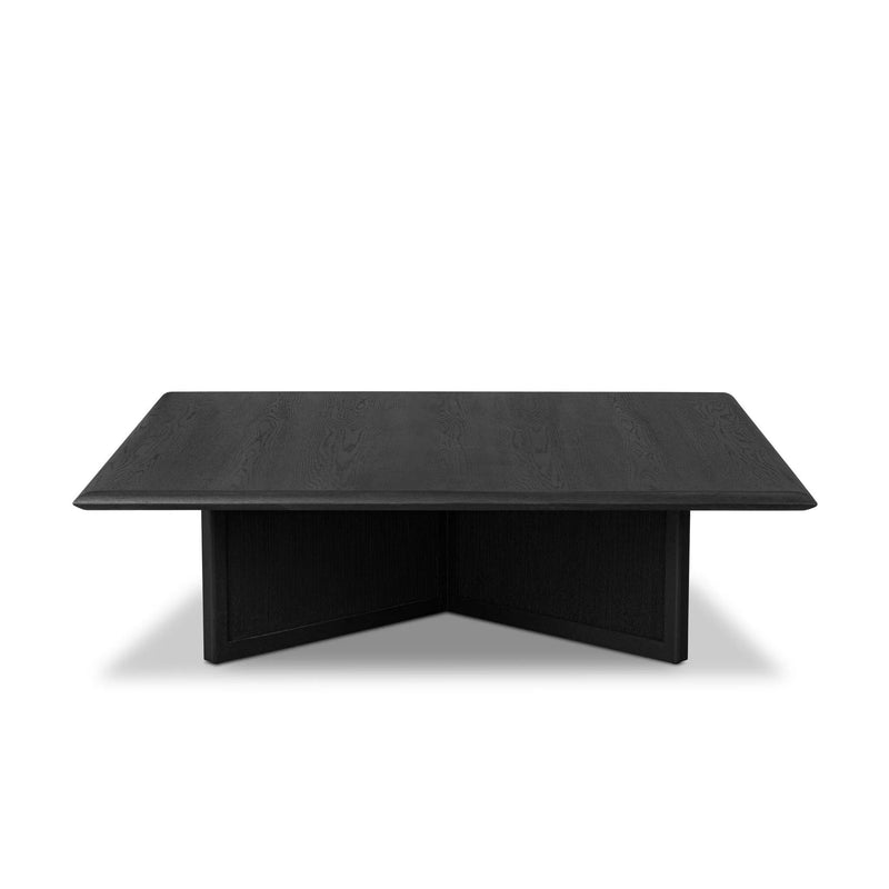 Rosenell Black Oak Veneer Square Coffee Table | ready to ship!
