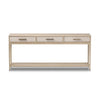 Rosenell Natural Oak Veneer Console Table 78" | ready to ship!