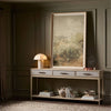 Rosenell Natural Oak Veneer Console Table 78" | ready to ship!