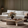 Rosenell Natural Oak Veneer Square Coffee Table | ready to ship!