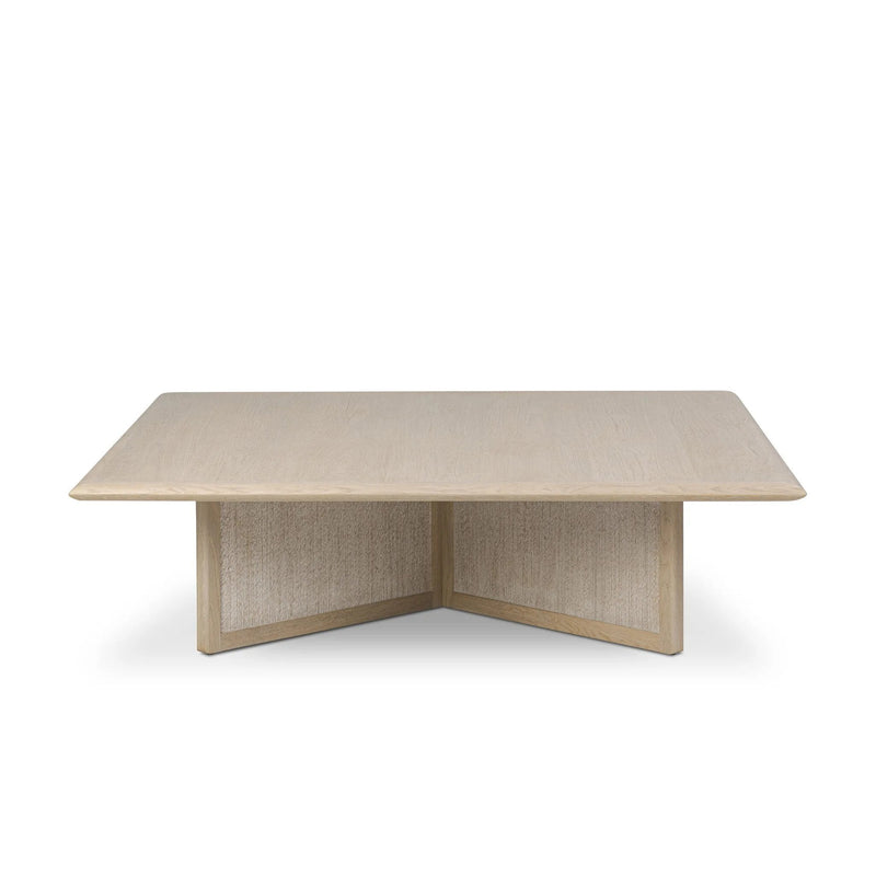 Rosenell Natural Oak Veneer Square Coffee Table | ready to ship!