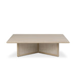 Rosenell Natural Oak Veneer Square Coffee Table | ready to ship!