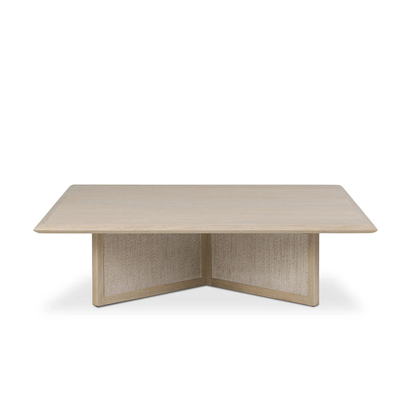 Rosenell Natural Oak Veneer Square Coffee Table | ready to ship!