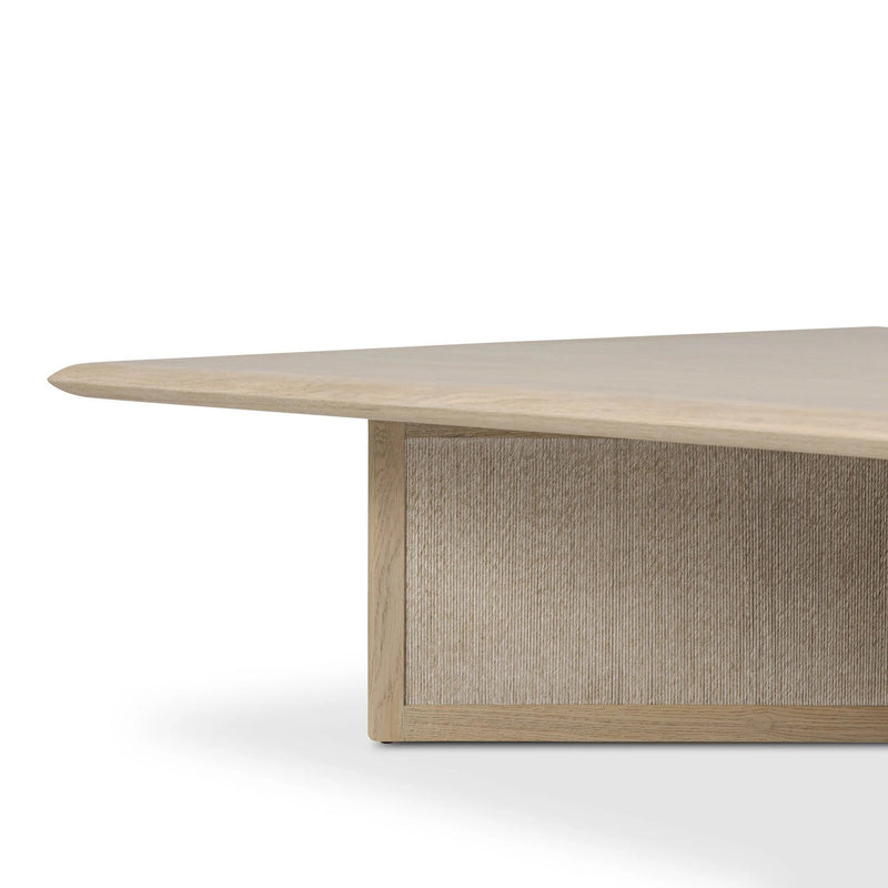 Rosenell Natural Oak Veneer Square Coffee Table | ready to ship!