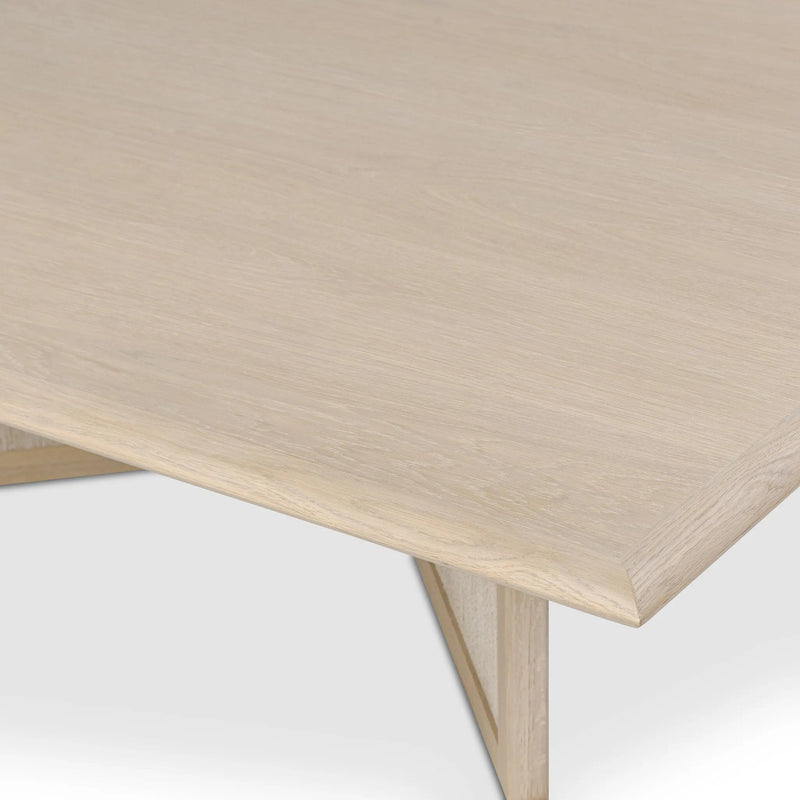 Rosenell Natural Oak Veneer Square Coffee Table | ready to ship!