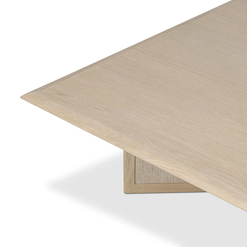 Rosenell Natural Oak Veneer Square Coffee Table | ready to ship!