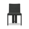 Roxy Faux Black Hyacinth Outdoor Dining Chair | ready to ship!