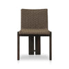 Roxy Faux Dark Hyacinth Outdoor Dining Chair | ready to ship!