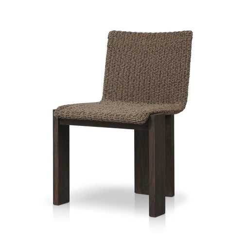Roxy Faux Dark Hyacinth Outdoor Dining Chair | ready to ship!