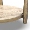 Ruthie Fossil Marble End Table | shipping 6/9/2025