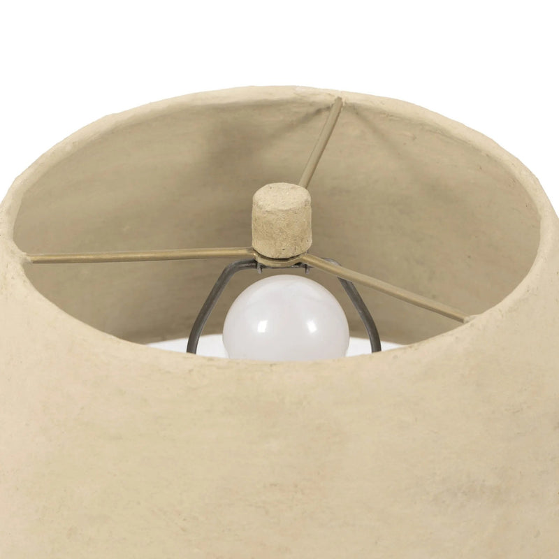 Sagredo Light Paper Mache Table Lamp | shipping 7/20/2025