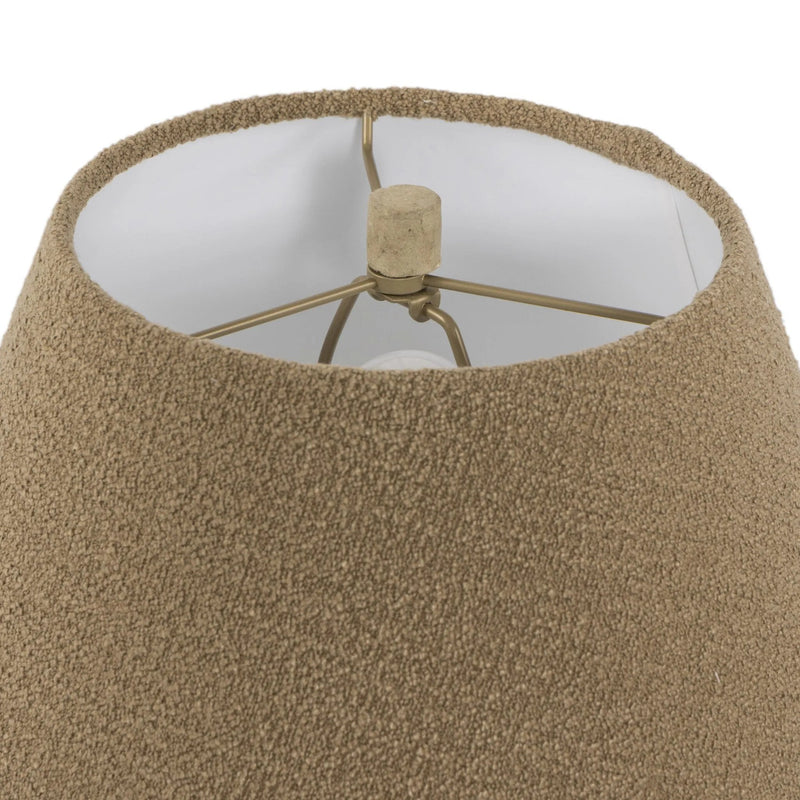 Sagredo Taupe Boucle Table Lamp | shipping 7/20/2025