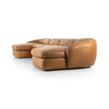 Saldana Lorento Cognac 4Pc Double Chaise | shipping 11/20/2025