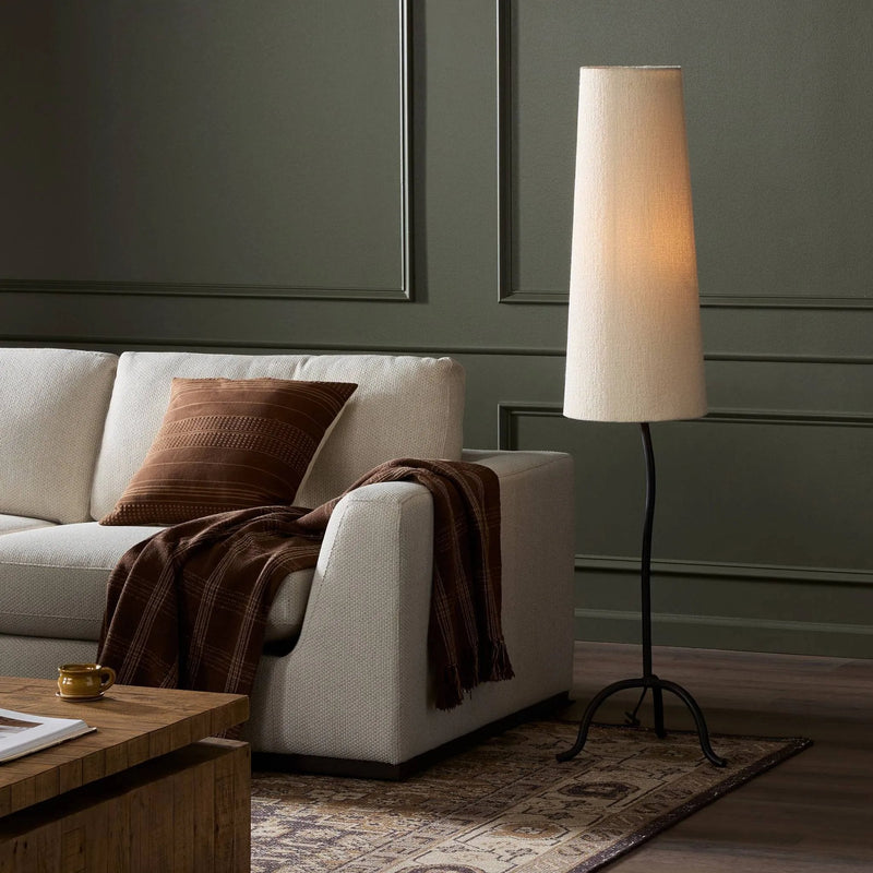 Selby Black Wrought Iron Floor Lamp | shipping 8/3/2025