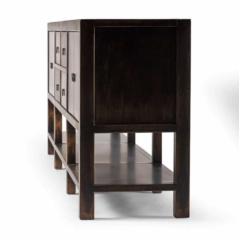 Shizuko Distressed Walnut Sideboard | shipping 5/30/2025