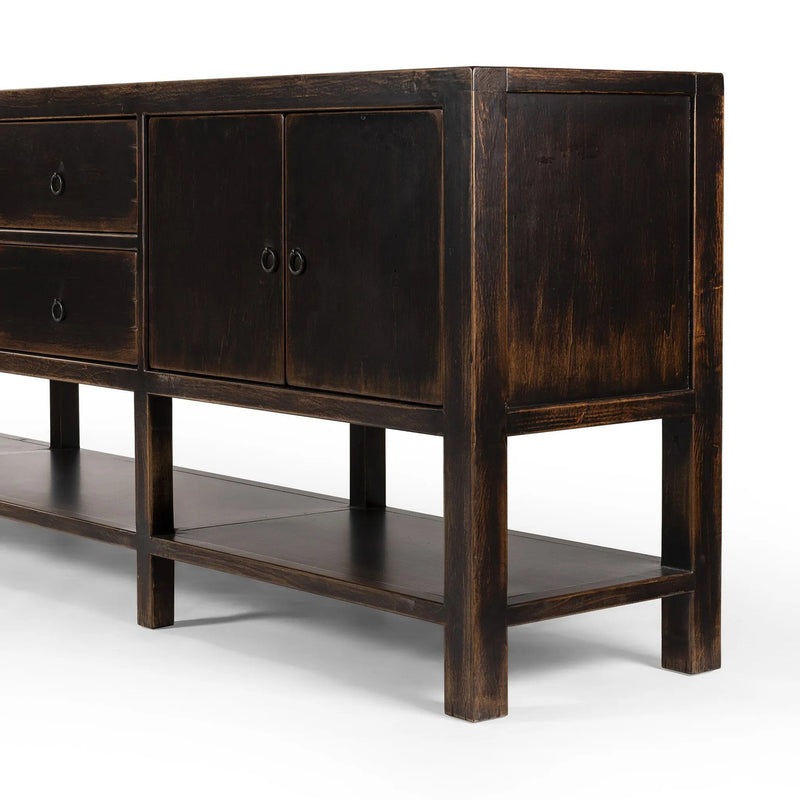 Shizuko Distressed Walnut Sideboard | shipping 5/30/2025