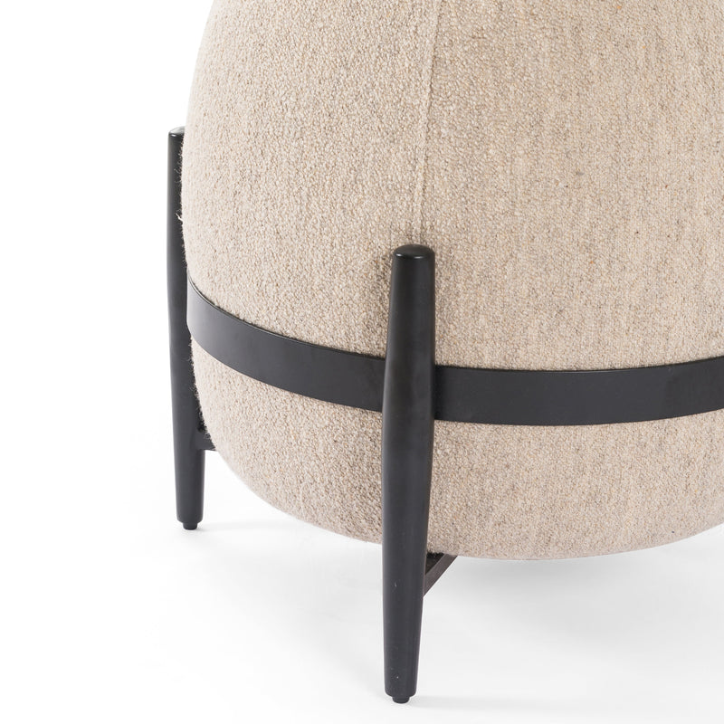 Sia Athena Taupe Ottoman | ready to ship!