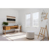 Sinclair Round Ottoman - Knoll Natural | ready to ship!